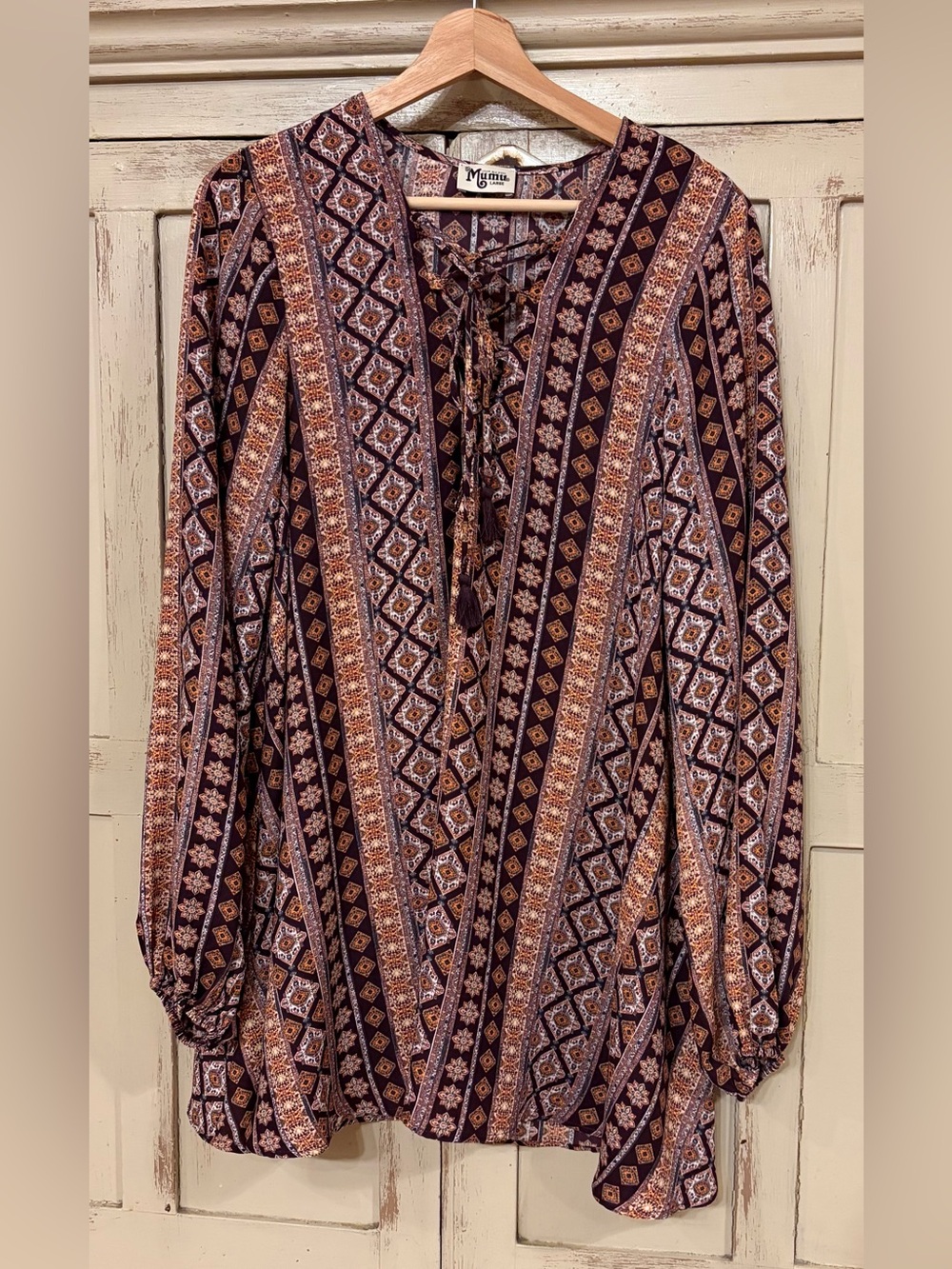 Show Me Your Mumu Lightning Bird Tunic Size Large USA